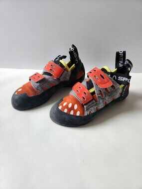 La Sportiva Tarantula Youth Climbing Shoes EU 34.5 US 2.5 Orange Gray Bouldering
